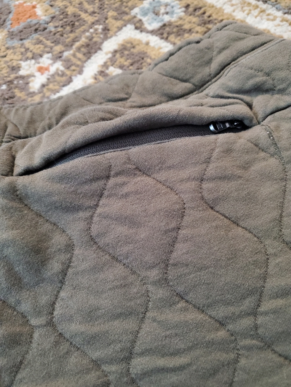 POLO RALPH LAUREN Luxury Jersey Quilted Cargo Joggers M - Picture 10 of 12